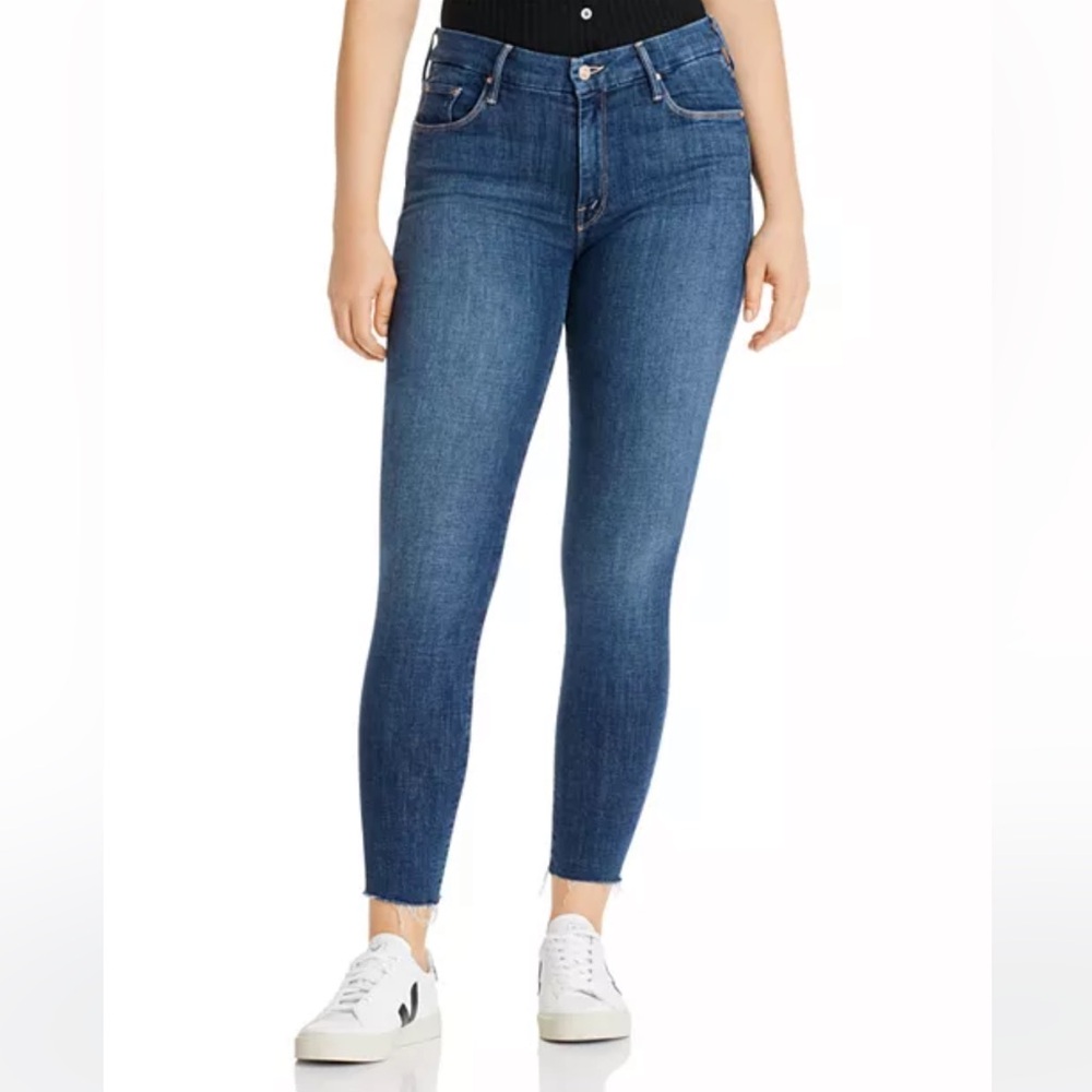 MOTHER The Looker Ankle Fray jeans in Girl Crush